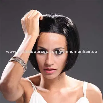 Popular Silky Straight Short Bob Style Fiber Hair Wig