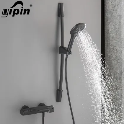 Hot Sale Thermostatic Wall Mount Bathtub and Bathroom Bathing Shower Set