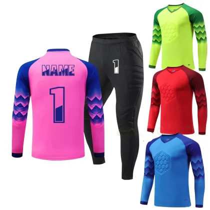 Long Sleeve Goalkeeper Soccer Jersey - Sport Uniform Tops