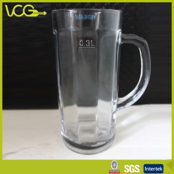 High End Glass Beer Mug 330ml (BG049)