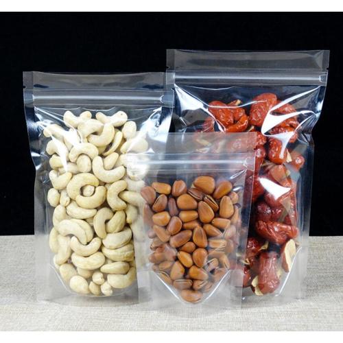 Clear Zipper Stand Up Pouch For Nuts
