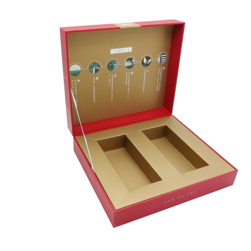 Paper book shape tea packaging box