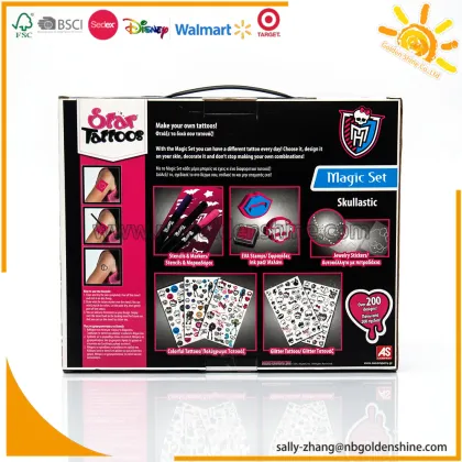 Monster High Tattoo Set With Stencil