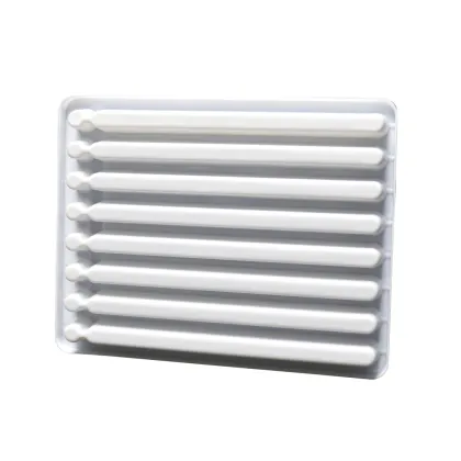 blue PET packaging tray medical laboratory reagents