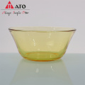 ATO High Borosilicate en verre salade de salade de vaisselle dorée