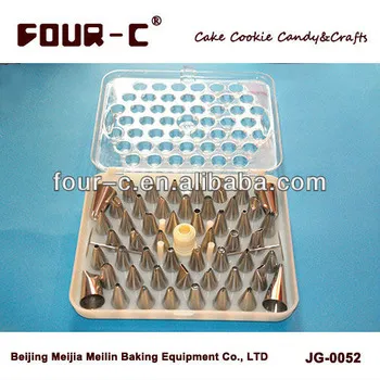 Gapless stainless steel pastry tube,pastry nozzle set, cake decorating kit