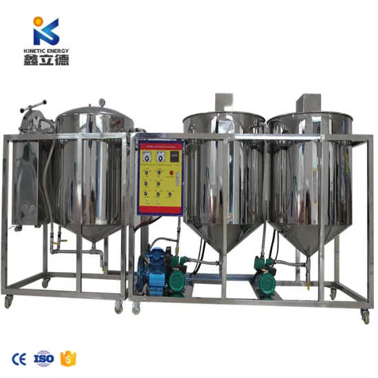 Deodorization Edible Oil Plant Machinery Cooking Pine Nut Seed Groundnut Walnut Seed Oil Refining Machine