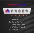 Tub And Shower Faucets 5 Functions Shower Package with Body Jet Manufactory