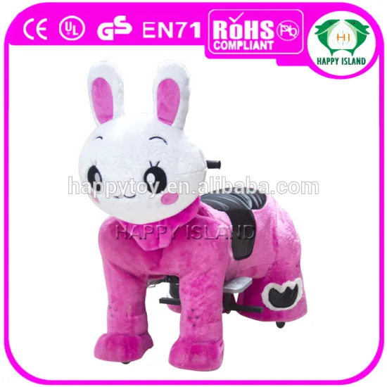 HI CE amusement coin operated rabbit animal scooter kiddie riding toy in mall
