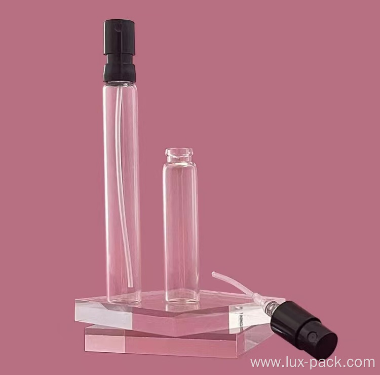 Pocket Cosmetic Mini Round Plastic Glass Perfume Bottle
