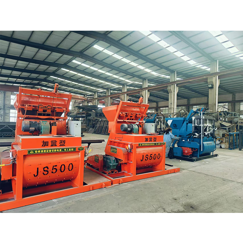 JS500 twin-shaft mixer factory