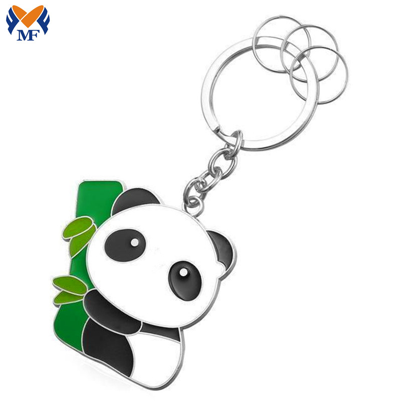 Soft Enamel Panda Keychain