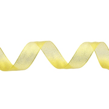 Heiße Verkaufsfabrik Großhandel Weihnachten Silber &amp; Gold Poly Metallic Ribbon
