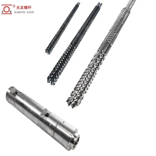 Șurub dublu paralel și cilindru pentru extrudere de plastic
