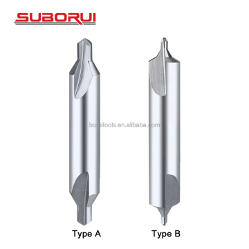 SUBORUI D333 China Manufacturer HSS 6542 Double Ended Center Drill Bits for Metal Drilling
