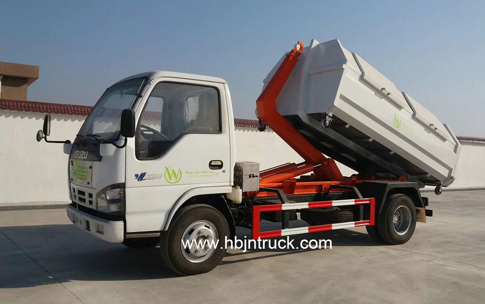 Isuzu hook lift truck