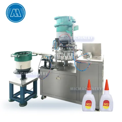 Fully Automatic Rotary 502 Strong Adhesive High Viscosity Cyanoacrylate Glue Filling Machine