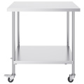 Stainless steel work tables for restaurants