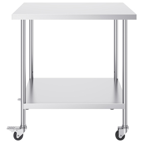 durable stainless steel tables with wheels Stainless steel work tables for restaurants Supplier