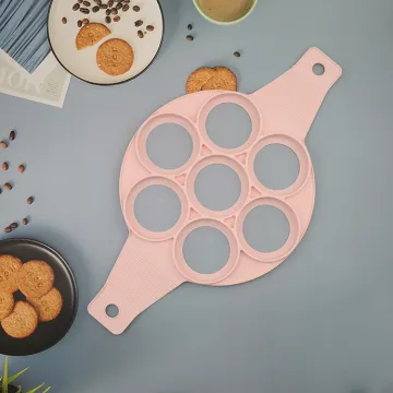 7 Holes Silicone Non-Stick Fried Egg Mold Cooking Set: Perfect Pancakes and Eggs for Your Kitchen