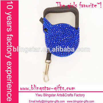 bling blue color retractable leash