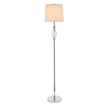 Modern Fabric Classic Standing Lamp - Vintage Tall Pole Floor Lamp for Bedroom and Living Room
