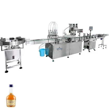 Alcohol Vodka Brandy Liquor Gin Filling Machine Line 100ml Glass Bottle