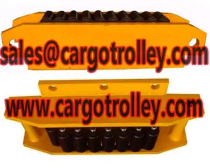 Roller skids details with parameters