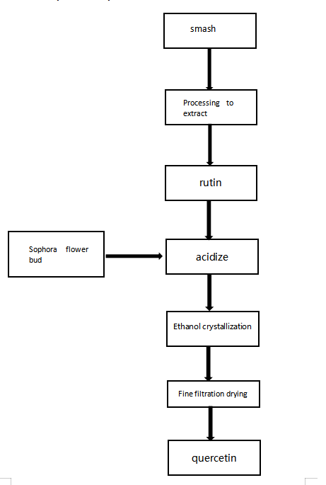 Flow Chart for Sophora Japonica Extract