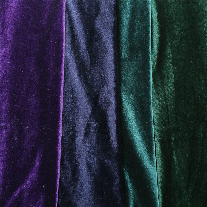 58INCH KOREA VELVET SPENDEX PLAIN DYED 58 (KS)PD