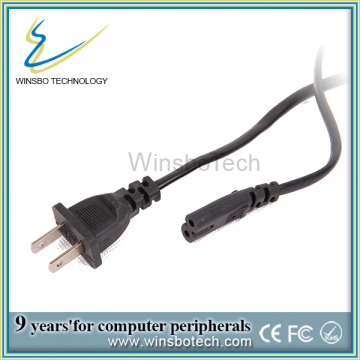 American Standard Power Cord with Two Core, Power Cord Cable, Computer Power Cable