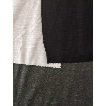 Cotton Rayon Linen Slub Jersey After Wash