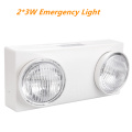 6W LED Dos cabezas Luz de emergencia