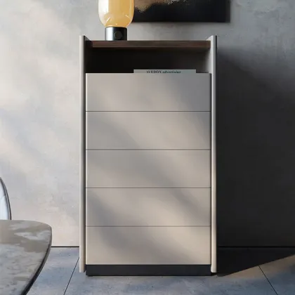 North American Style Modern Walnut Solid Wood 3-Drawer Sideboard Cabinet
