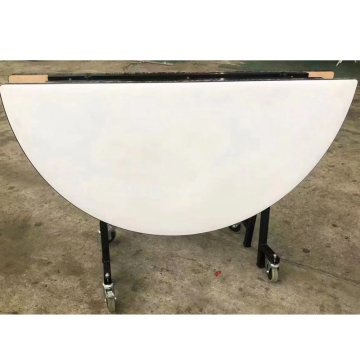 High Quality Folding Plywood Table with Wheels for Events
