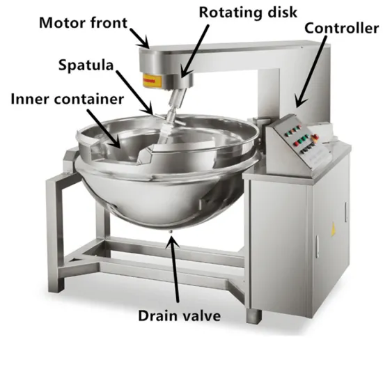 Fully automatic planetary cooking mixer machine for glucose syrup