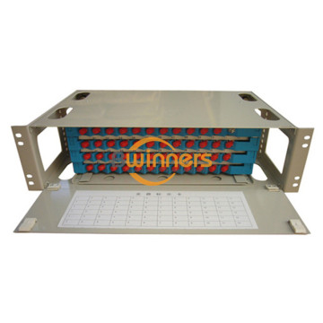 แผงไฟเบอร์ออปติก Patch ODF 48 Port Rack Mount