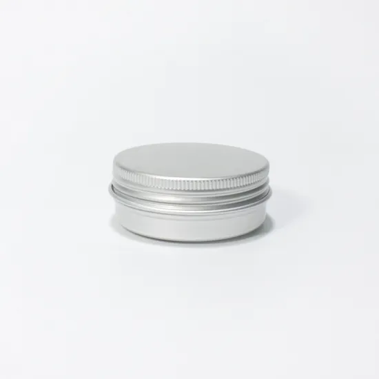 15ml silver Aluminum tin refillable with screw lid