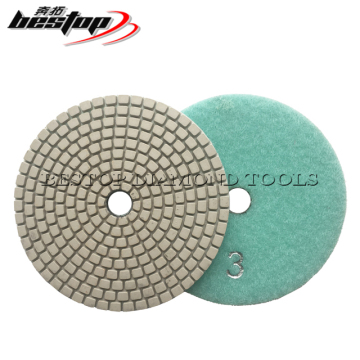 Premium 3-Step White Diamond Polishing Pads for Granite and Marble Floors
