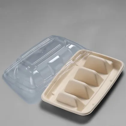 Eco-Friendly Biodegradable Bagasse Food Container Taco Box