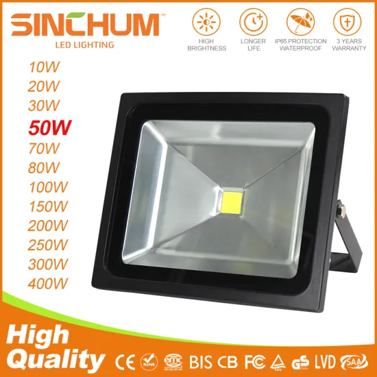 aluminum waterproof high beam fishing boat led flood lights cob 50 watt