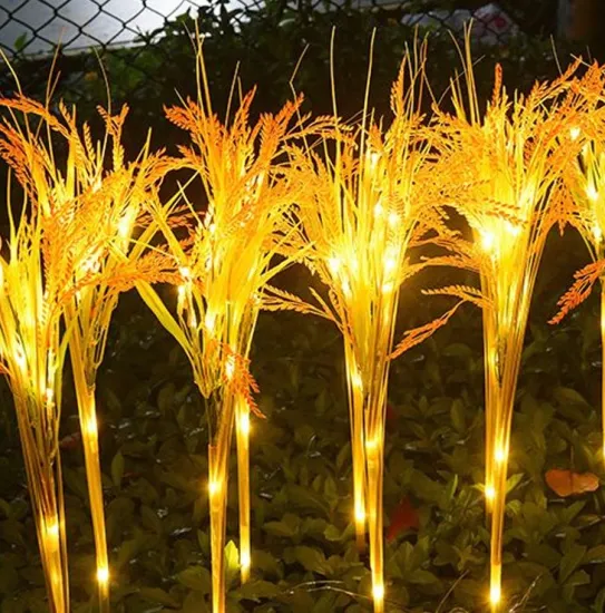 LED Light up Flower Lotus Tulip Wheat for Garden Decoration