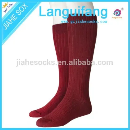 double cylinder socks for women/knee high cotton sock