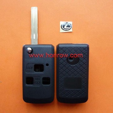 Lexus 3 button modified folding remote key blank&not pad on button
