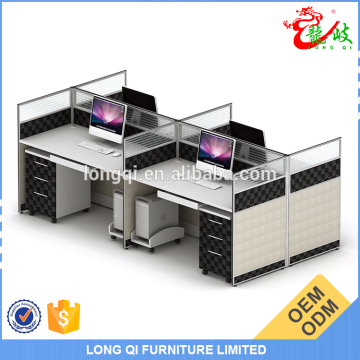 High quality standard sizes of workstation furniture modular partition cubicle 4 people office workstation