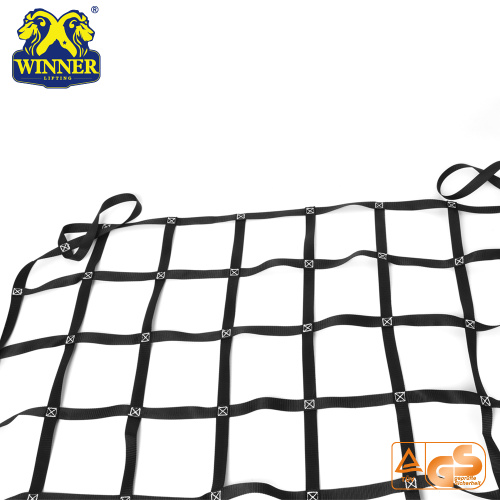 Polyester Webbing Cargo Net Holder Net For Car Truck And Trailer