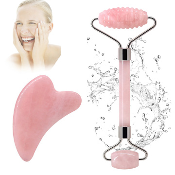 Natural Jade Board Jade Stone Gua Sha Set Quartz Face Massager Facial Roller Anti Aging Massage for Back Body Neck