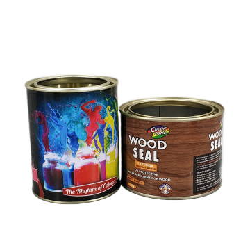 علبة طلاء معدنية Paquete de metal Latas de pintura يمكن أن تحتوي على علب مطبوعة بالألوان ذات سعة صغيرة لعلب دائرية