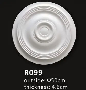 Stylish PU Belina Ceiling Rose for Interior Decoration