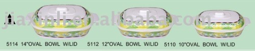 Melamine Oval Bowl Set